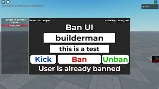 Complete Ban System (Using New Roblox Ban API)