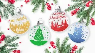 Holographic Floating Ornaments With Cricut