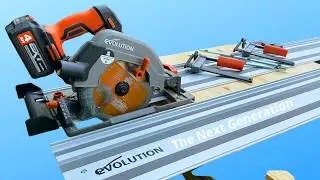 Evolution Power Tools' Track Saw Revolutionized - One size fits all!