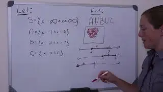 Set Theory Example: Union of three Events: A Union B Union C = A U B U C