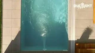 Diamant Elite pool with skimmer 6,4x3,4x1,5 m, grey colour