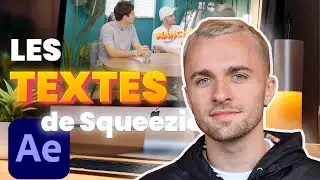 Créer LES TEXTES De Squeezie sur AFTER EFFECT - Sans Plugging