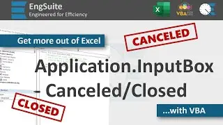 Handle Application.InputBox Cancel or Close - Excel VBA