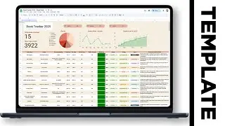 How to make a Book Tracker - Google Sheets Book Tracker Template 2024