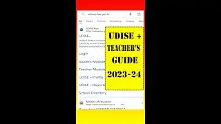 UDISE Teachers Guide 2023-24