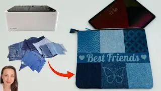 How to Make a Large Zipper Pouch   -  Xtool M1  Fabric Engraving