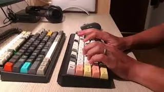 SA keycaps sound test on Cherry MX Blue and Brown