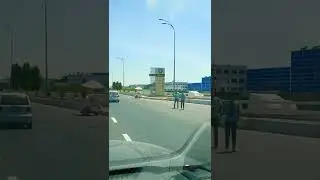 За кругом на Рохате. Едем за город! По обводной. Ташкент, Узбекистан.