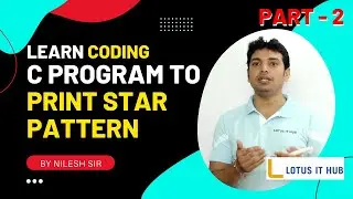 C Program to Print Star Pattern   Part 2 ||   Learn Coding