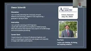 AAEES Student Intern Stories: Owen Schmidt at SCS Engineers