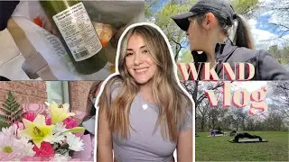 WEEKEND VLOG: outdoor workout, carrot cake & run errands