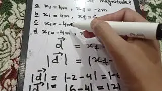 a particle moves along the x axis from xi to xf || solved entry test questions || concept universe