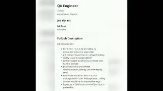 QA Engineer