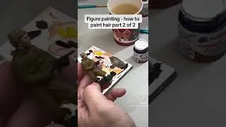 Figure painting - how to paint hair.  Part 2 of 2