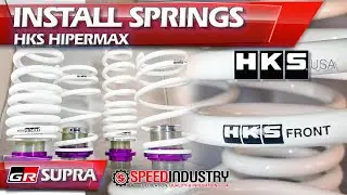 HKS Hipermax HAS Spings installed on a 2020 GR Supra
