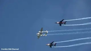 Alpha Jet and P 38 air show