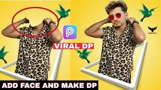 STYLISH DP 😎 VIRAL - Photo Editing Tutorial in Picsart Step by Step || Adding Face ||Change Dress |