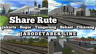 SHARE Rute Daop 1 Jabodetabek Line | Trainz Simulator Android
