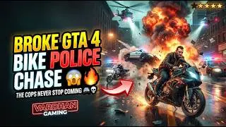BROKE GTA 4 WITH THIS INSANE BIKE POLICE CHASE 😱🔥GTA 4 BUT THE COPS NEVER STOP COMING 🚔💀