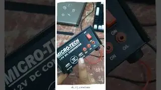 200w mini inveter #torch #ledtorch #experiment #dcfan #fan #dcmotor