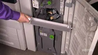 Xerox® PrimeLink® C9065 9070 Series Printer Emptying the Hole Punch Chad Bin