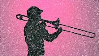 trumpet player - sketch style - MagicVideoArt