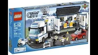 Lego 7288 Mobile Police Unit Minifigures Semi Truck