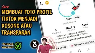 Super Easy❗️How to Make TikTok Profile Photo Blank or Transparent