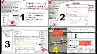 Tutorial on CODESYS PLC programming for beginners | Simulation of Boolean Logix  XOR AND OR gates