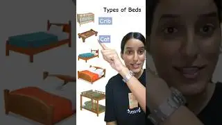 Types of Bed #english #englishcourse #englishonline #englishtips and #ELL #vocabulary #vocab