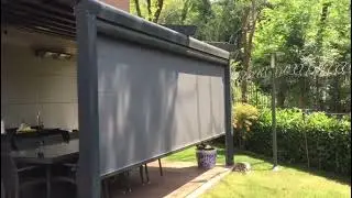 IŞIKLI PERGOLA VE ZİP PERDE UYGULAMASI