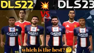 DLS 22 vs 23 All players New faces font to back comparison 🧐 What😜