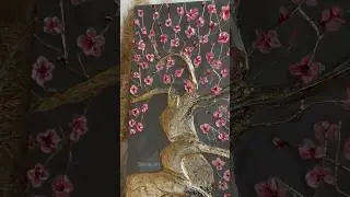 Объемное  Панно с цветущей сакурой