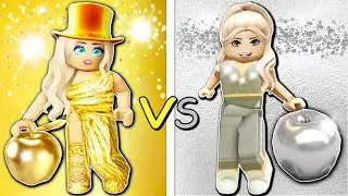 SILVER GIRL vs GOLD GIRL with LAVI (ROBLOX BROOKHAVEN RP)