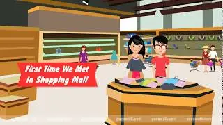 2d animated Custom Wedding Invitation Video for Whatsapp | Based on Love Story | VG-706