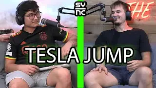 DURTE DOM ON THE TESLA JUMP.