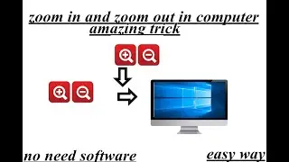 how to zoom  in and zoom out in computer/laptops.basic computer uses (magnifier)