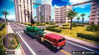 Loading Heavy Duty Cultivator In KET-T Recovery Truck - Off The Road Unleashed | Nintendo Switch