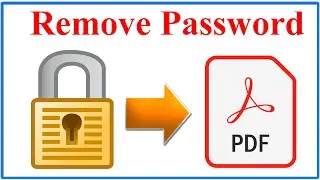 How to Remove Password from PDF File - PDF File Password Remover Online - Unblock  PDF Password