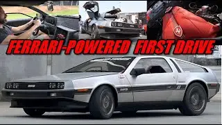 Ferrari POWERED DeLorean First Drive!