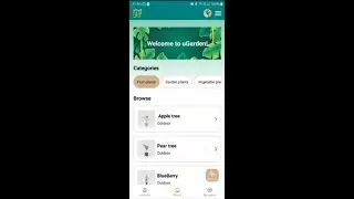 uGarden mobile application - React Native