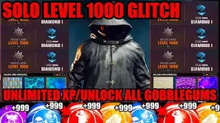 *do this asap* LEVEL 1000 GLITCH! SOLO UNLIMITED XP/CAMOS/GOBBLEGUMS! BO6 GLITCH! BO6 ZOMBIES GLITCH