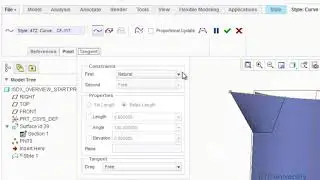 Tutorial  Using the Style Feature to Create a Freeform Surface - Creo