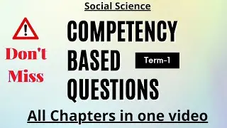 CBSE Class-10 Term-1 Social Science All Competency Based Questions Covered Get 40/40 #shorts