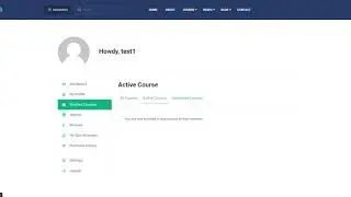 Tutor LMS Student dashboard