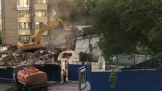 Эпичный снос здания на Береговой/Буденновский