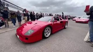 Ferrari Big 5 Parade on track at Donington Park