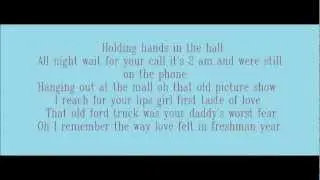 Freshman Year - Brantley Gilbert (Lyrics On Screen)