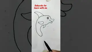Как нарисовать ДЕЛЬФИНА В 3D | УРОК РИСОВАНИЯ ДЛЯ НАЧИНАЮЩИХ | How To Drawing Dolphin Easy 3D