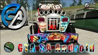 GTA San Andreas Android Jeepney mod featuring Makulit Scheel with Neon Lights